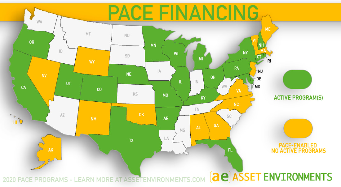 Map of State PACE Financing Programs 2020